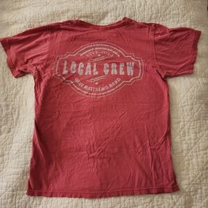 Dave Matthews Band Local Crew 2014 Pink T-Shirt Medium